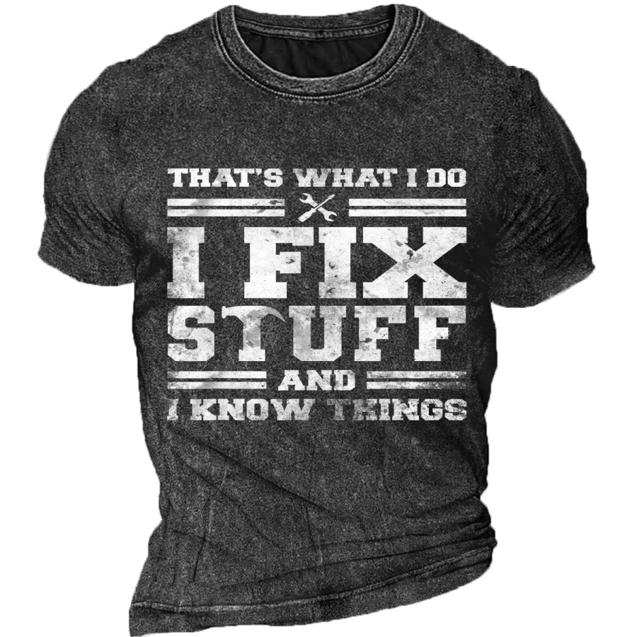 

Men's Vintage I FIX STUFF Short Sleeve T-Shirt