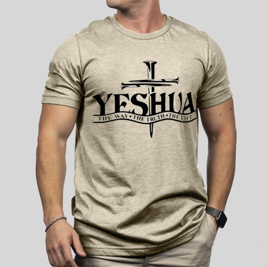 

Men's Vintage Jesus Cross Short Sleeve T-Shirt