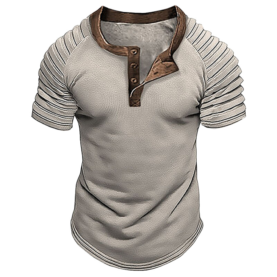 

Men's Vintage Henley Short Sleeve T-Shirt