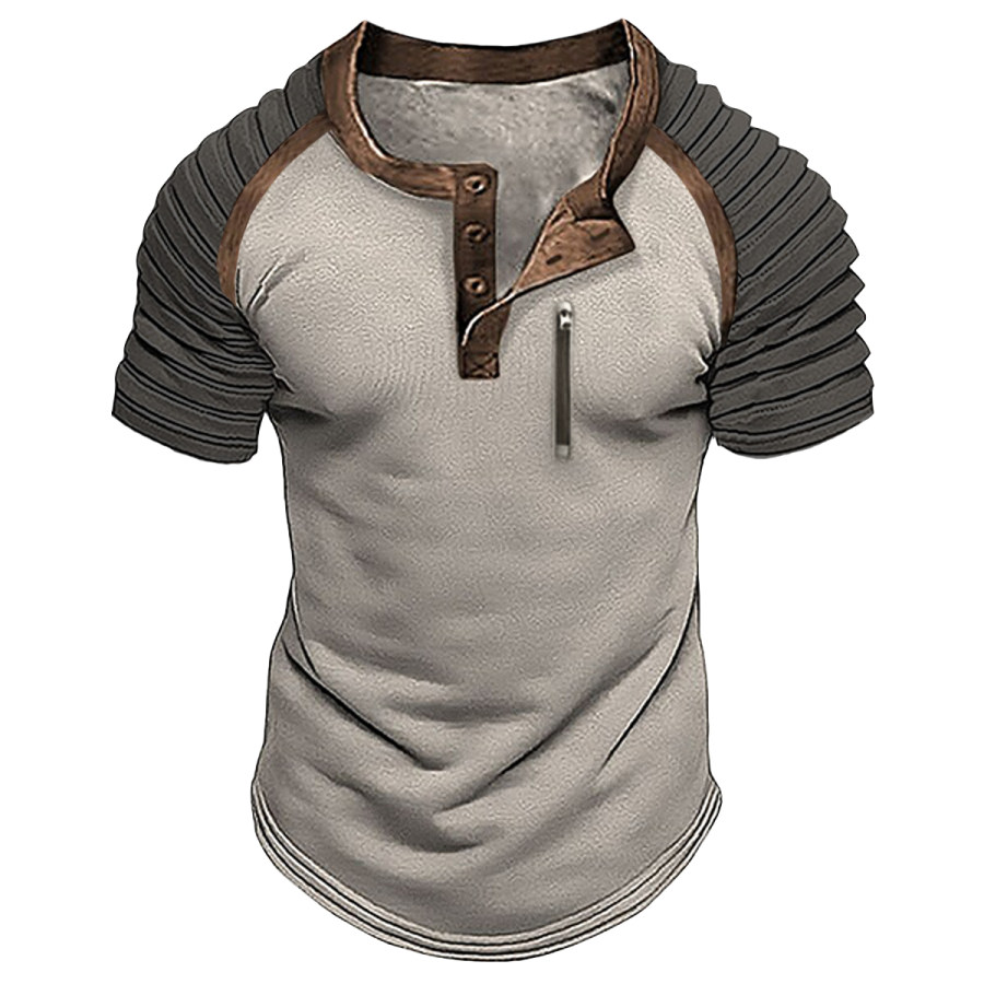 

Men's Vintage Henley Short Sleeve T-Shirt