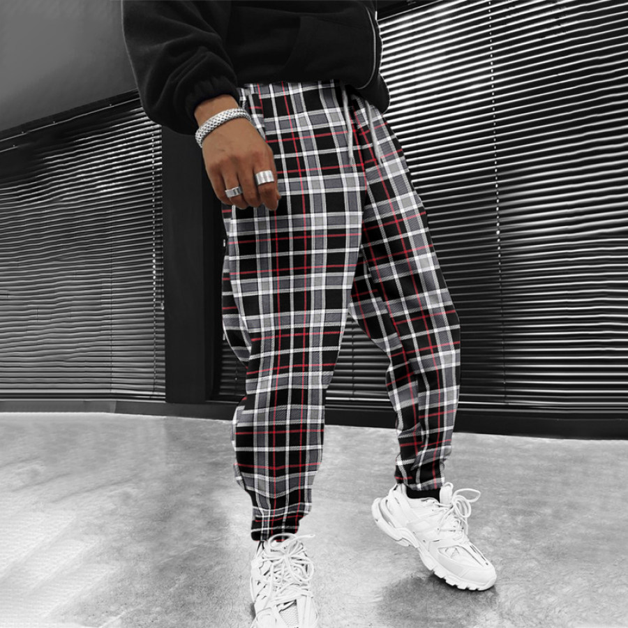 

Check Stripe Texture Air Layer Track Pants