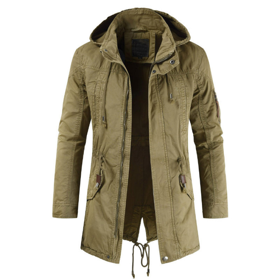 

Slim-fit hooded jacket