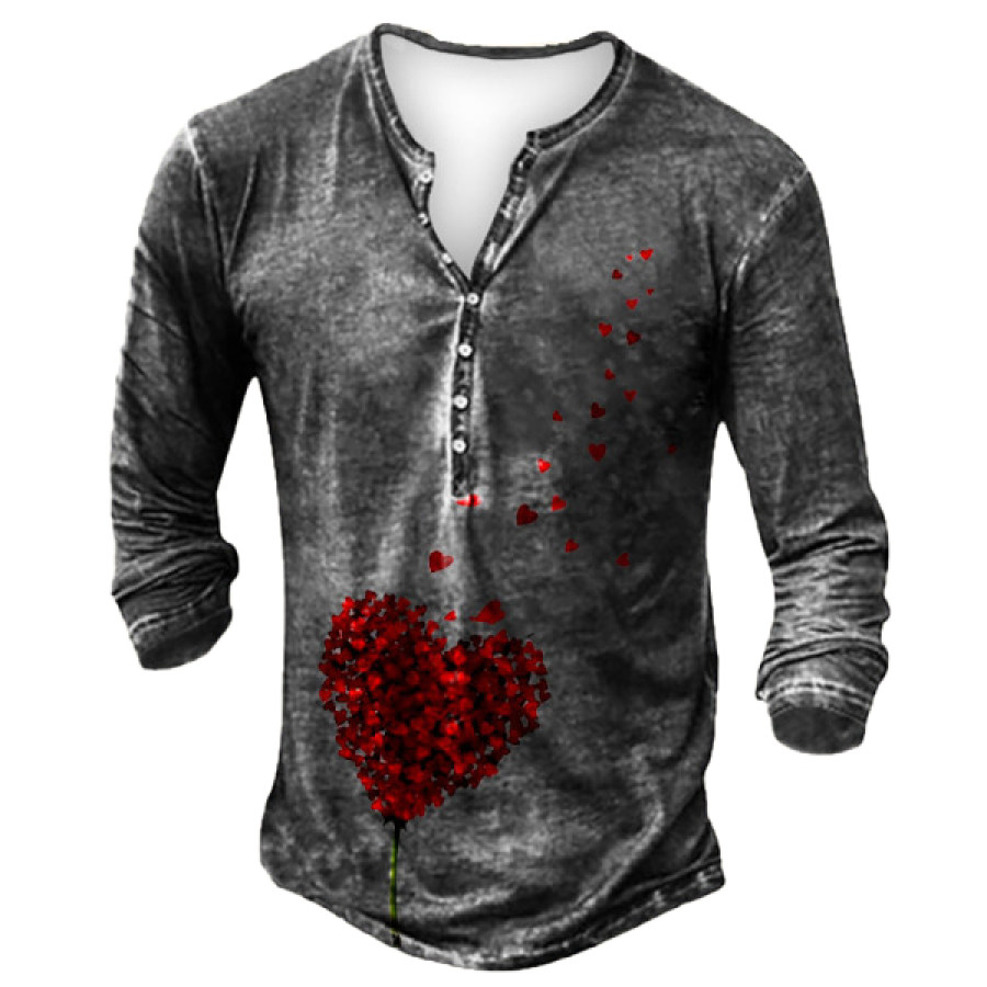 

Men's Valentine's Henley T-shirt