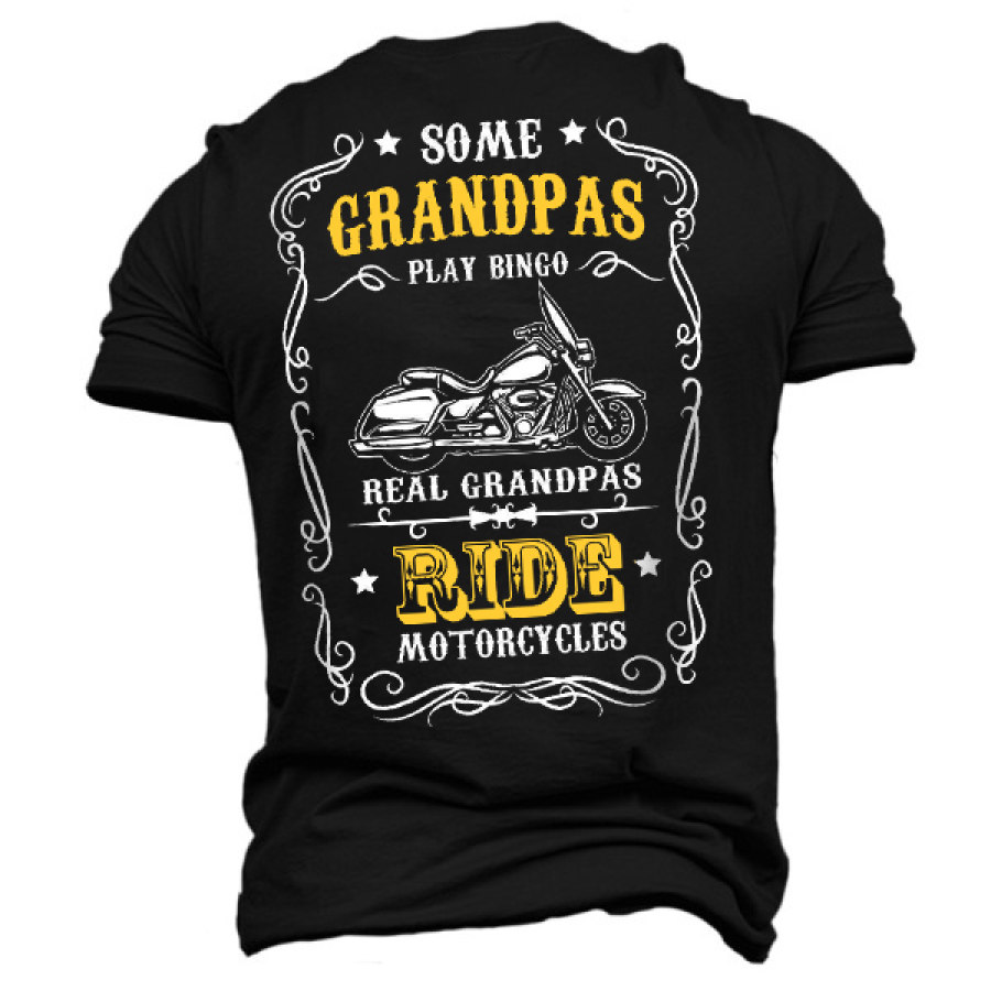 

Men's Grandpas Motorcycle Ride Cotton T-Shirt