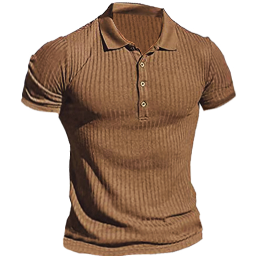 Men's Polo Casual Training Chic Short Sleeve T-shirt