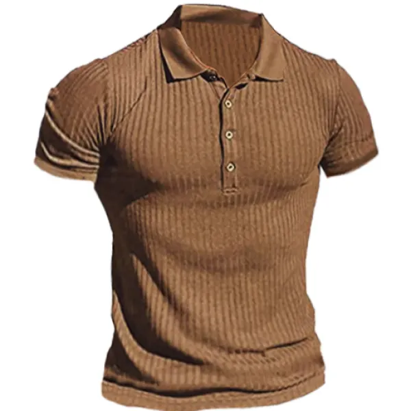 Men's Polo Casual Training Short Sleeve T-Shirt - Cotosen.com