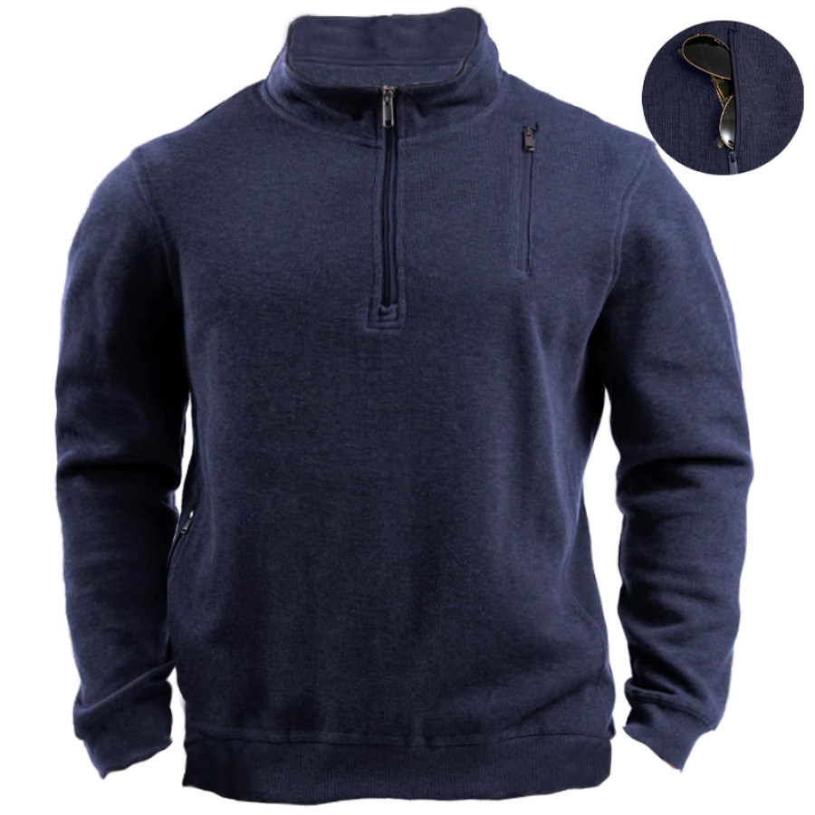 

Men's Zip Pocket Multifunctional Tactical Sweatshirt