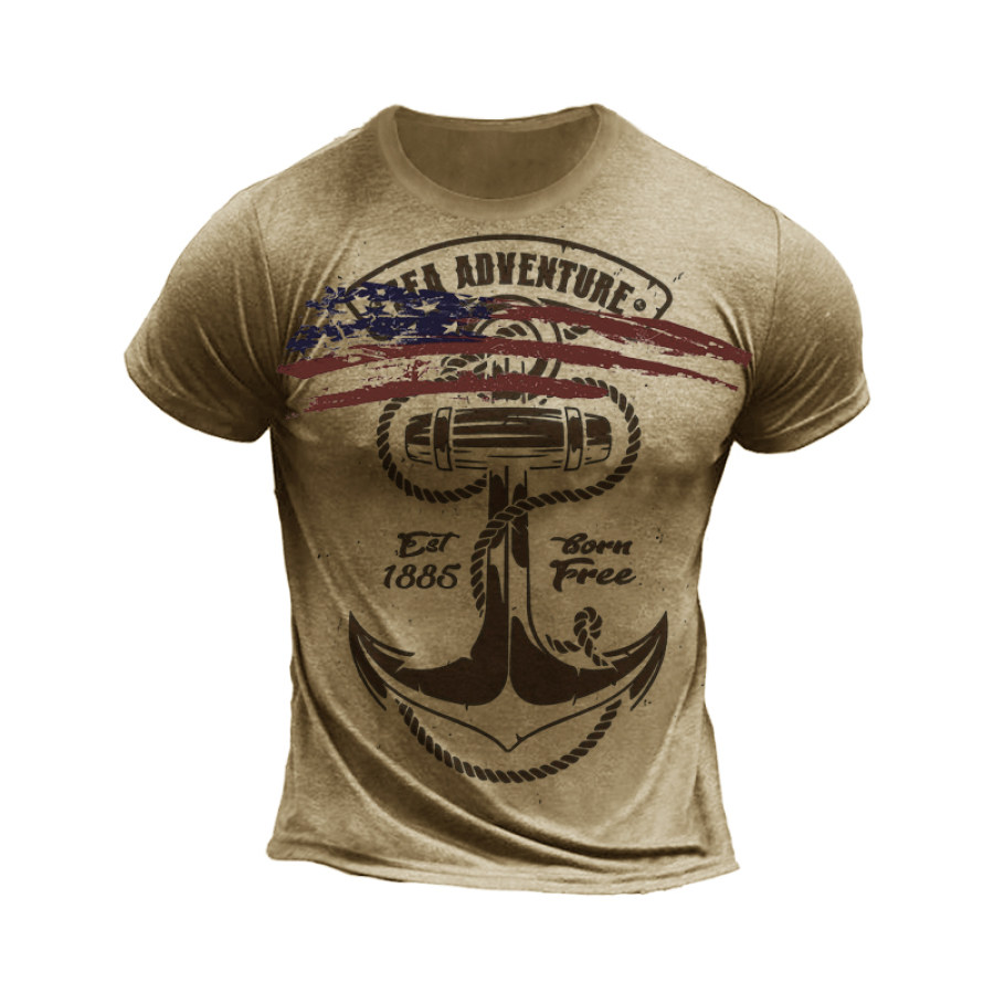 

Men's Anchor Print T-Shirt