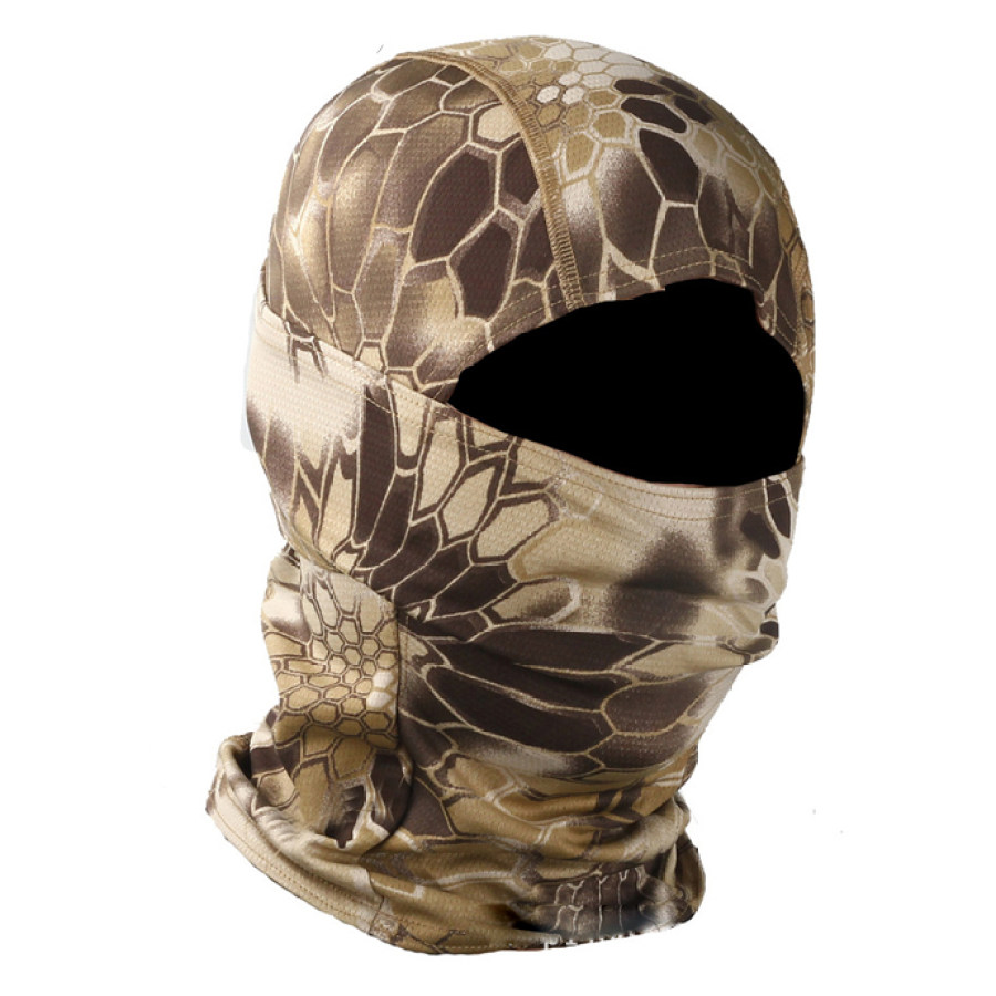 

Python pattern tactical headgear mask outdoor sunscreen windproof sand camouflage warm rattlesnake ninja headscarf