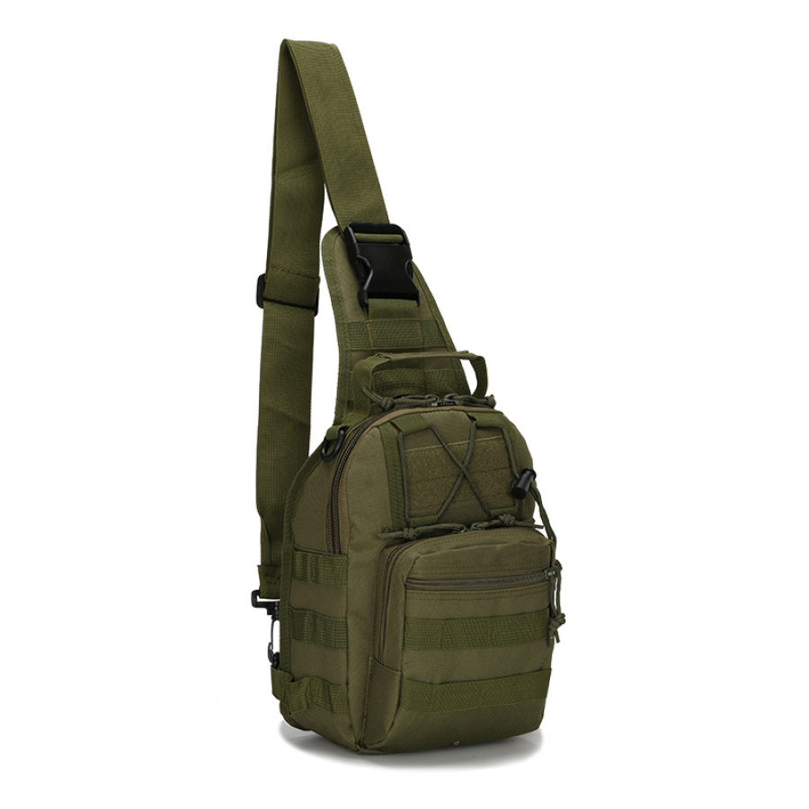 

Petit sac de poitrine pour hommes Sac à bandoulière d'équitation Sac de poitrine tactique de camouflage militaire Sac à bandoulière portable d'alpinisme en plein air