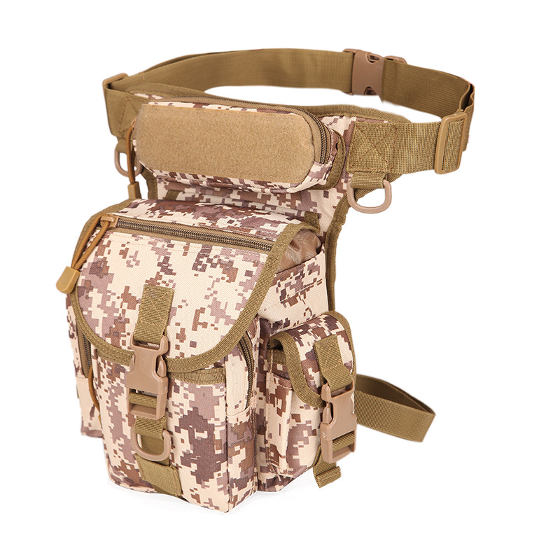 Waterproof Oxford Cloth Army Chic Camouflage One-shoulder Messenger Journalist Photography Sports Leg Bag