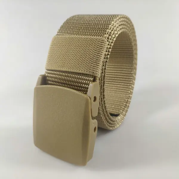 Plastic buckle nylon tactical belt men's outdoor quick-drying durable hypoallergenic canvas military training belt - Mosaicnew.com 