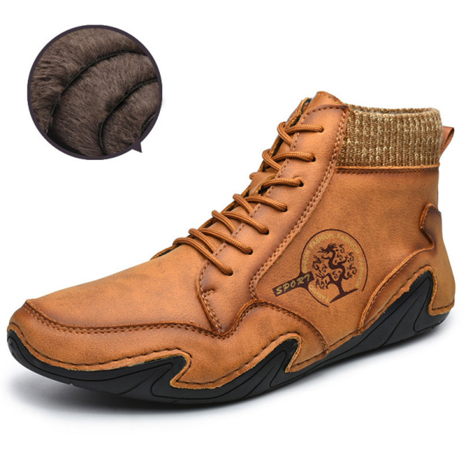 

botas martin de felpa con cordones vintage para hombre