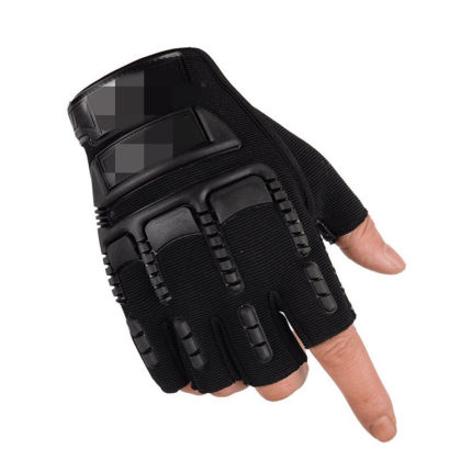 Outdoor sports breathable anti-knife cut half-finger gloves