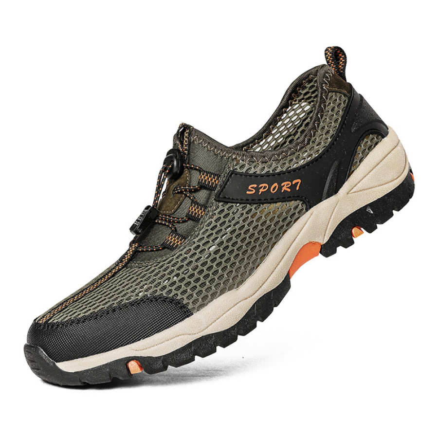 

Mens outdoor sports breathable non-slip running shoes hikin