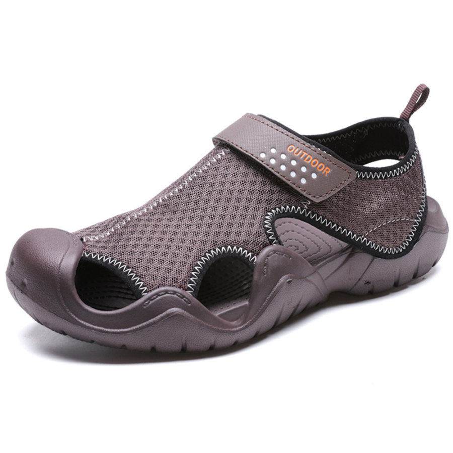 

Mens outdoor breathable non-slip travel slippers sandals