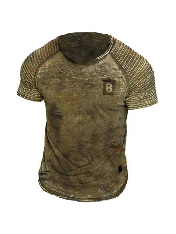 Fashion retro casual short-sleeved T-shirt - Plazabery.chimpone.com 