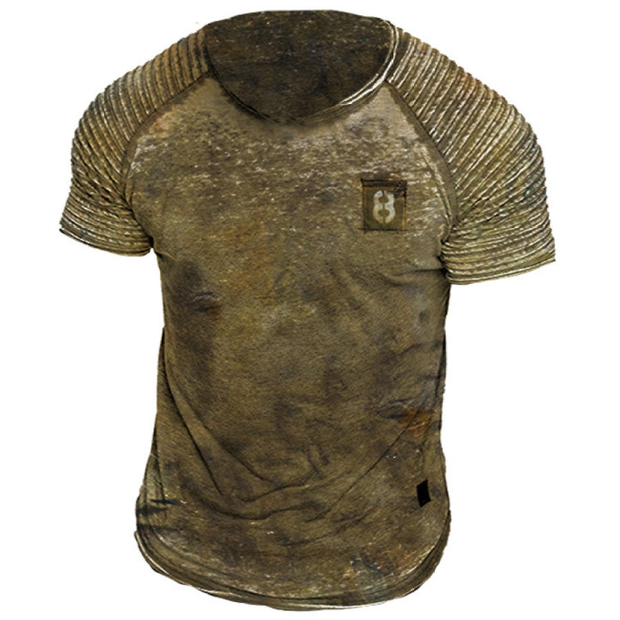 

Fashion retro casual short-sleeved T-shirt