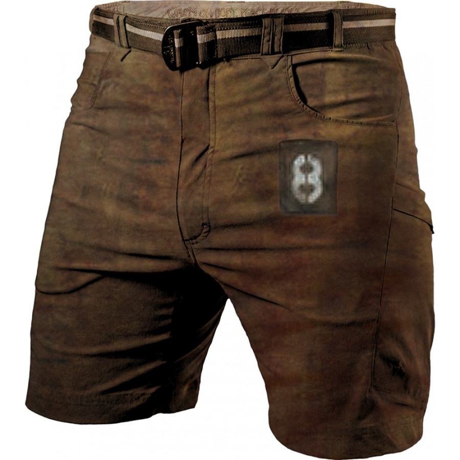 

Mens multi-pocket outdoor tactical shorts