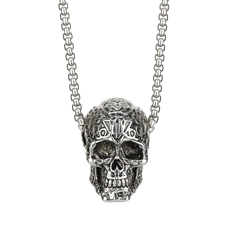 Skull Head European And Chic American Personality Retro Necklace