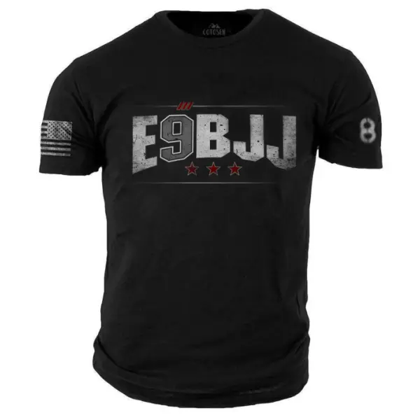 Mens Tactics T-Shirt - Brazilian Jiu-Jitsu- Enlisted 9 - Senttea.chimpone.com 