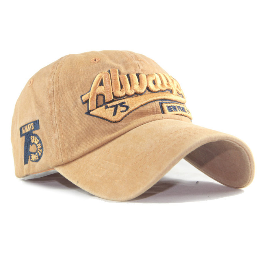 

Men's and women's fashion distressed worn baseball cap