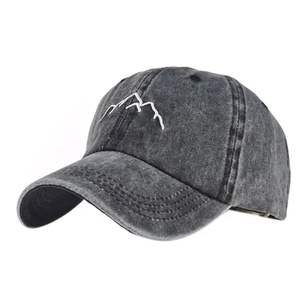 Mountain embroidery men's and women's baseball cap cap - Salolist.com 
