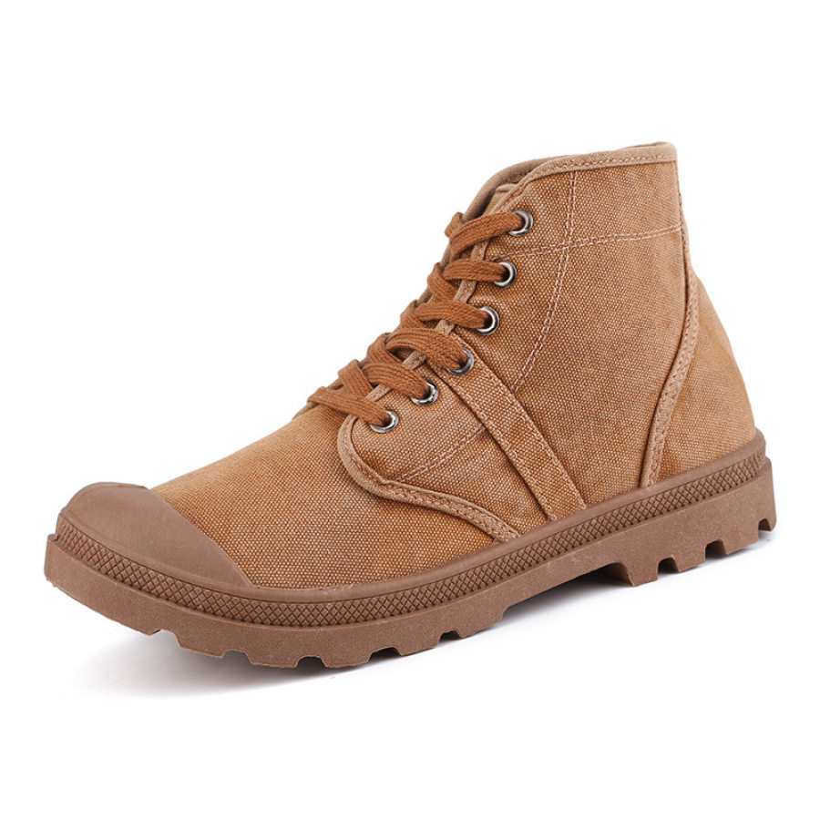 

Mens Military Canvas Wear-Resistant Trekking Hiking Boots
