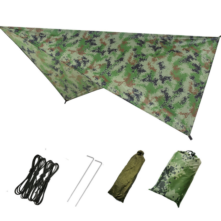 

Multifunctional canopy waterproof sunscreen outdoor tent camping ground cloth