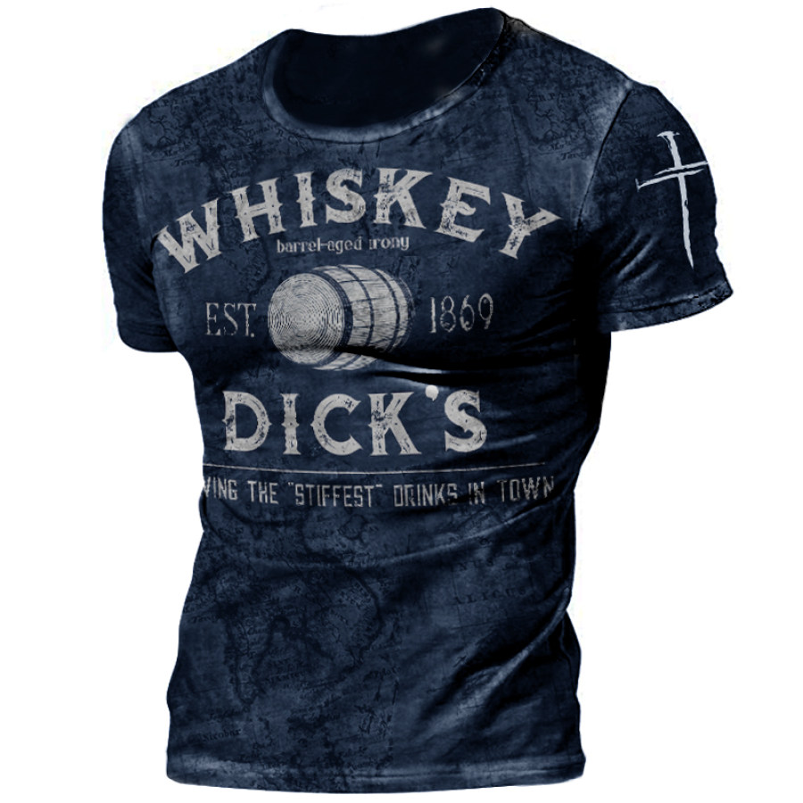 

Mens Whiskey Comfort Print T-shirt