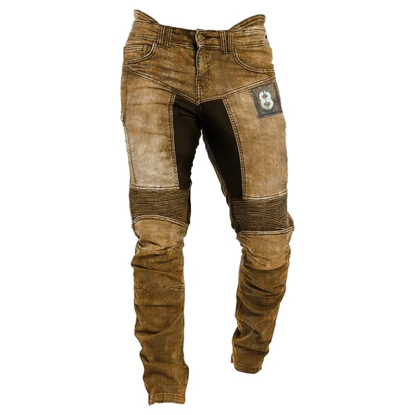 Mens outdoor tactical retro printed casual pants trousers - Cotosen.com 