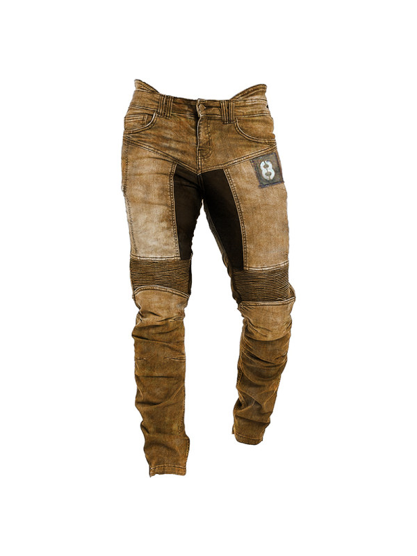 Mens outdoor tactical retro printed casual pants trousers