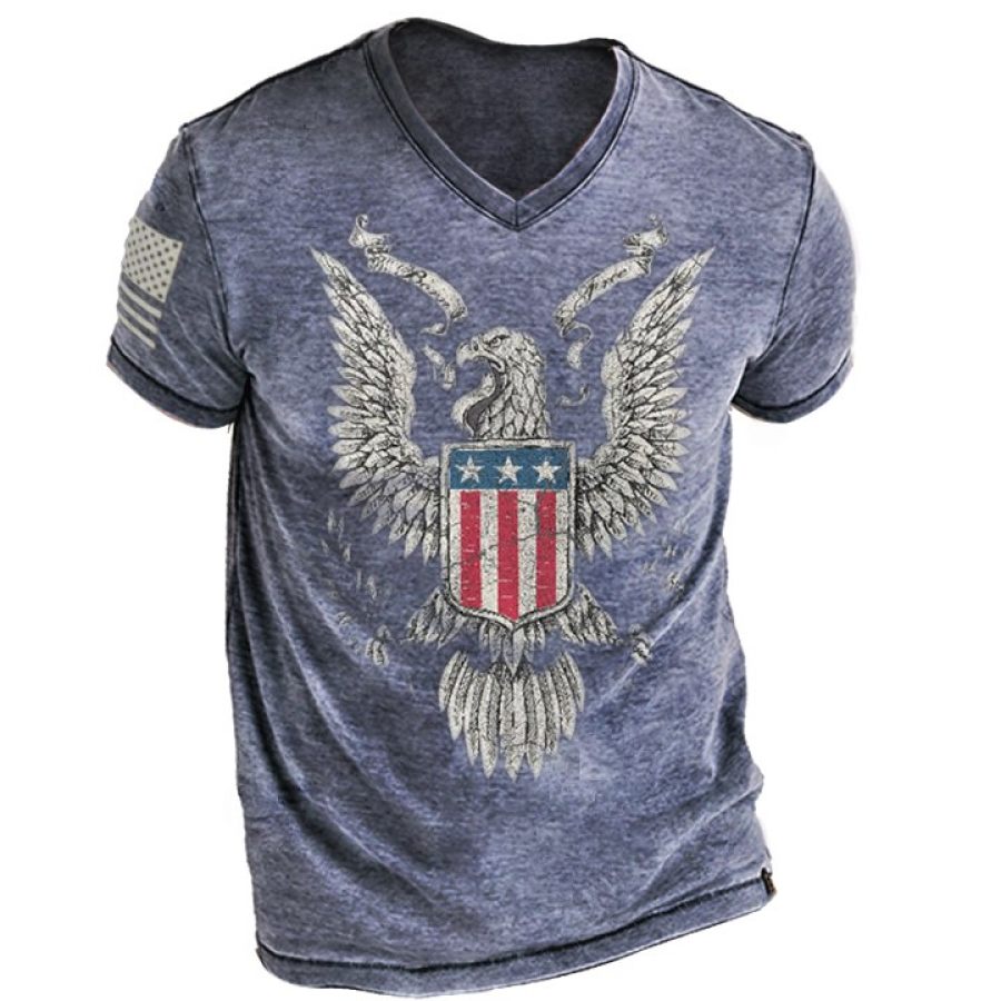

Mens Retro Casual Short Sleeve T-Shirt