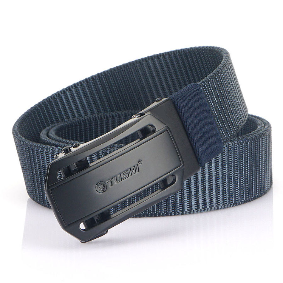 

Outdoor leisure automatic buckle nylon canvas belt