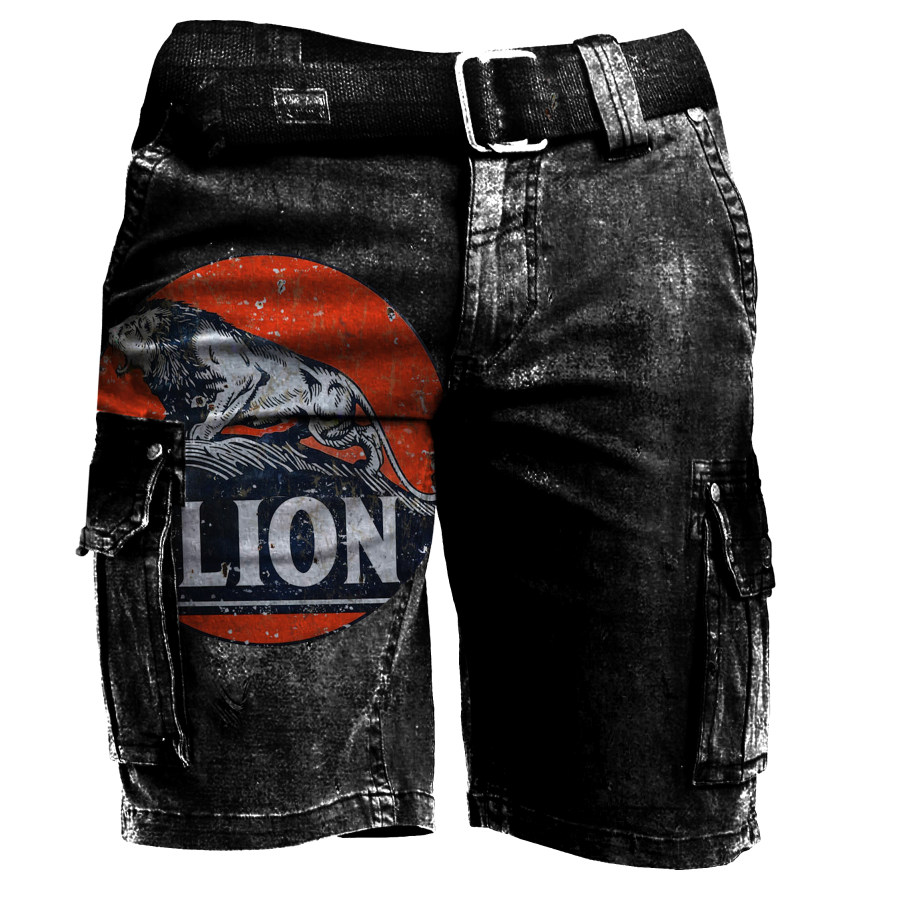 

Mens outdoor distressed casual shorts