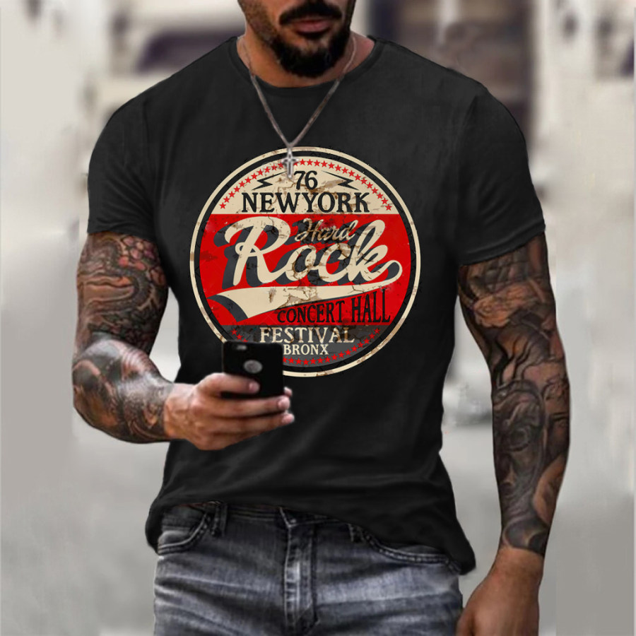 

Hard Rock Music Poster Casual T-Shirt