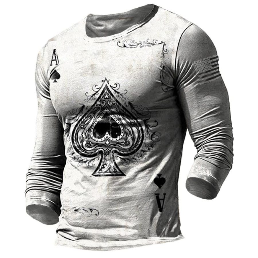 

Men's Outdoor Quick-drying Long-sleeved Round Neck T-shirt