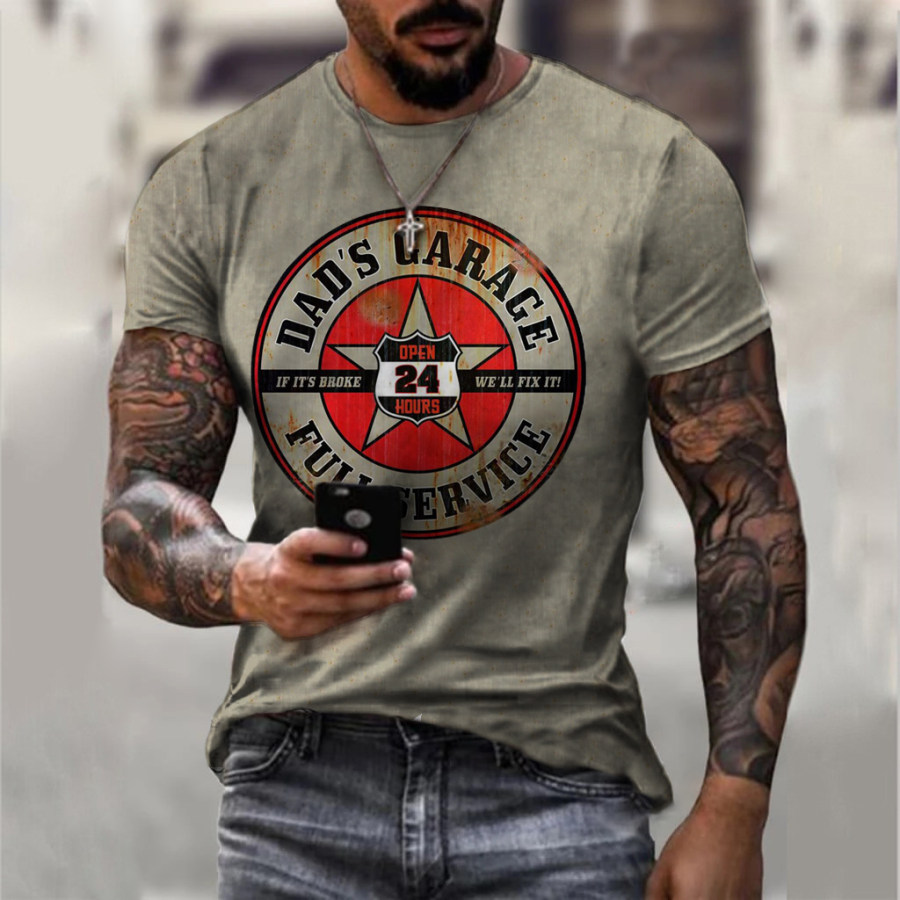 

Retro Casual Short-Sleeved T-shirt