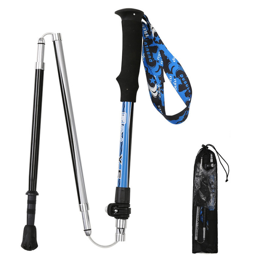 

Outdoor Folding Mountaineering Telescopic Trekking Poles