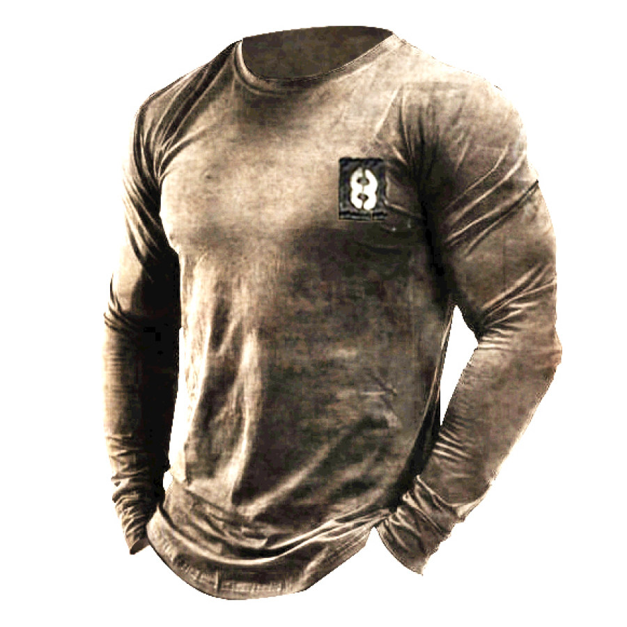 Mens Vintage Retro Outdoor Casual T-Shirts