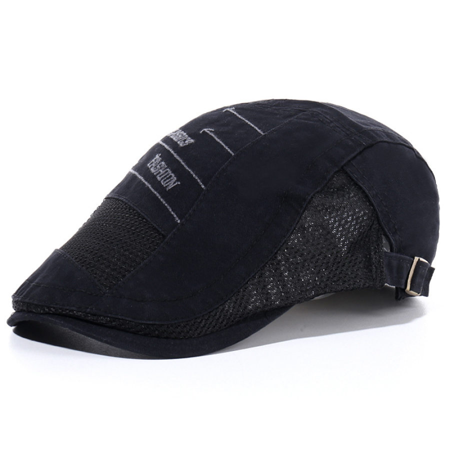 

Men's Breathable Mesh Beret Cap