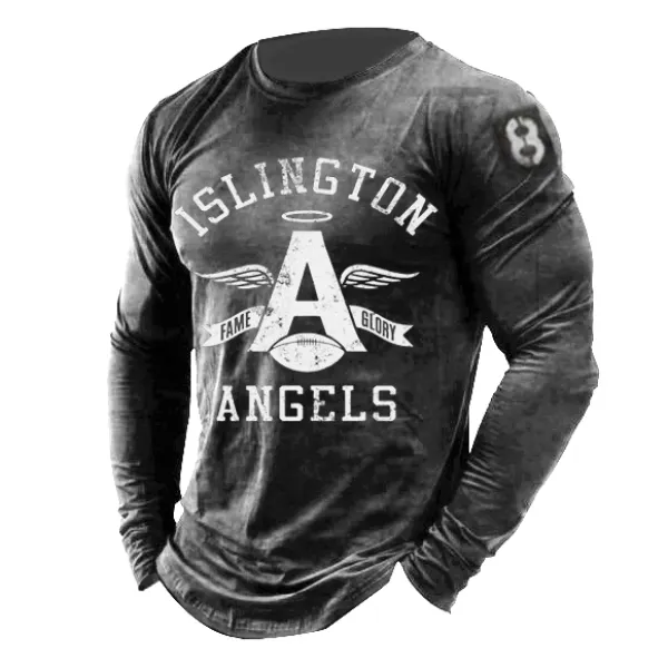 Mens Islington Angels Retro T-Shirts - Styletaken.chimpone.com 