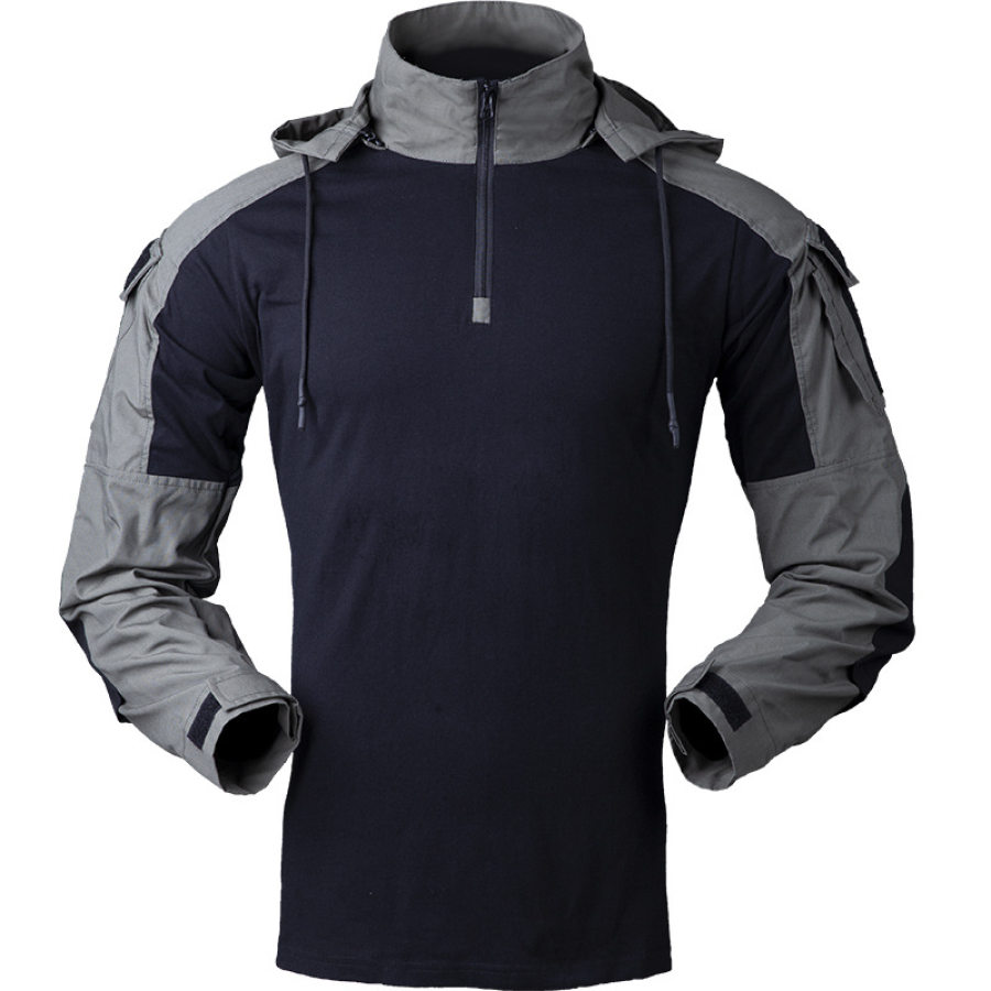 

Men's Tactical Camouflage Training Uniform Combat Hoodie Outerwear Shirts