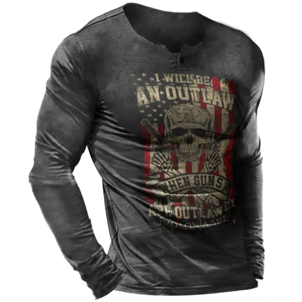 Men's Close-fitting Long-sleeved T-shirt - Styletaken.chimpone.com 