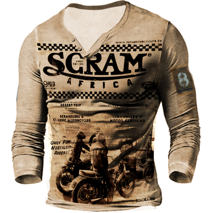 

Men's Outdoor Quick-drying Motorcycle Rally Printed Top