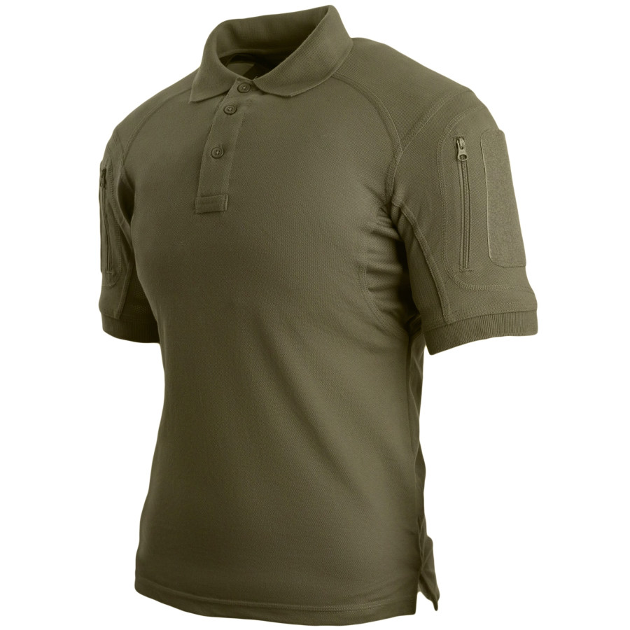

Men's Outdoor Military Solid Color Zipper Polo Shirt