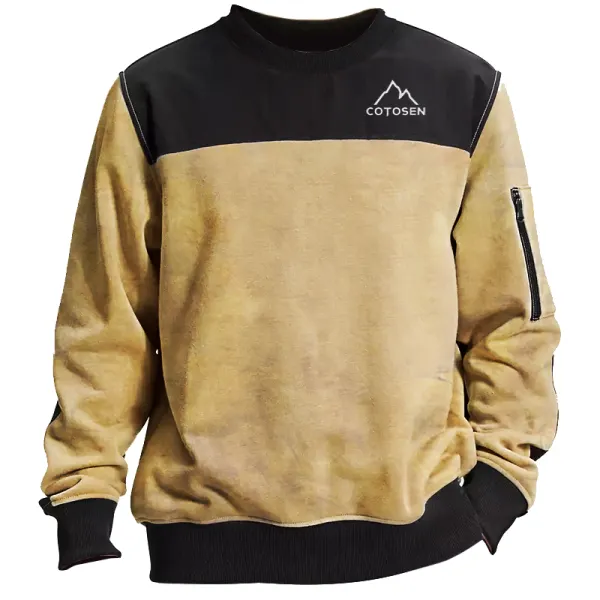 Men's Outdoor Cotosen Retro Tactical Casual Fleece Warm Sweatshirt - Styletaken.chimpone.com 