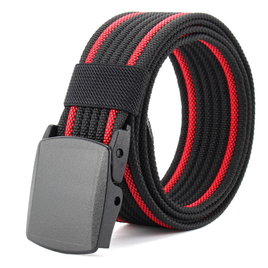 Men's Smooth Buckle Nylon Lightweight Canvas Belts