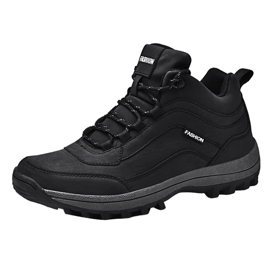 

Men's High Top Cushioning And Wear-resistant Thick Soled Walking Shoes Outdoor Shoes