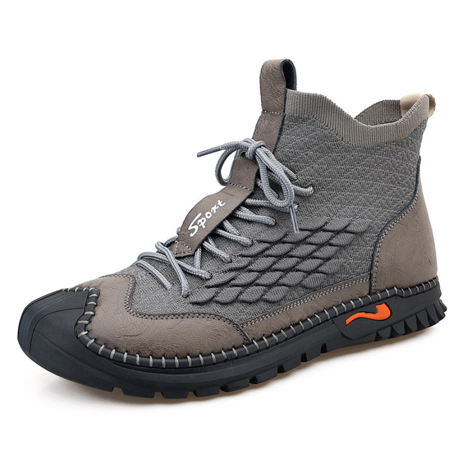 

Men's Fall/winter New Mid-high Tooling Shoes Outdoor Driving And Hiking Shoes